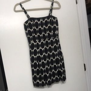 Black white silky dress - women’s - juniors